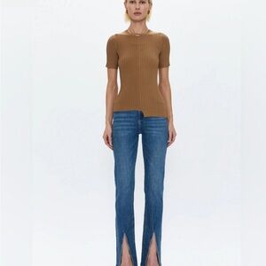 Pistola NWOT Straight Leg Jeans with Front Slits